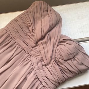 Strapless Taupe Dress